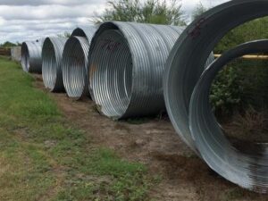 Corrugated metal pipes