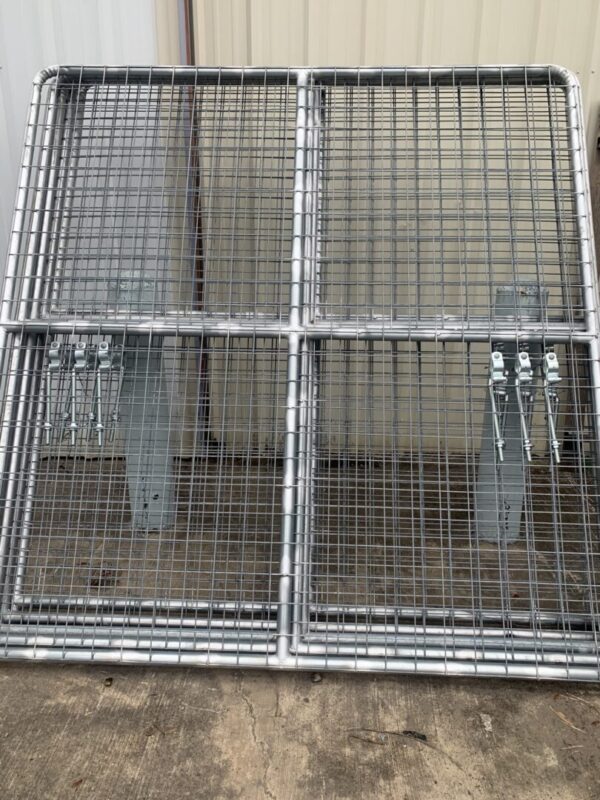 Metal cage and fencing