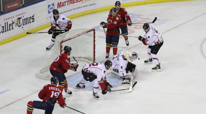 ICERAYS BLANKED BY BULLS, 3-0