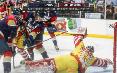 ICERAYS CLINCH PLAYOFF SPOT WITH 1-0 SHUTOUT OF TOPEKA