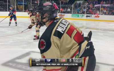 ICERAYS FALL 1-0 IN OVERTIME TO TOPEKA SATURDAY