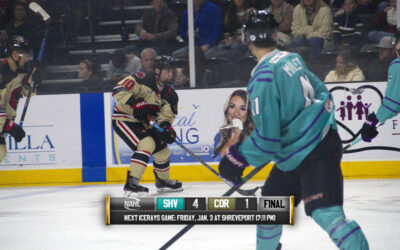 ICERAYS CLOSE DECADE WITH 4-1 LOSS TO SHREVEPORT