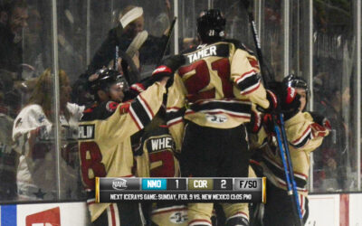 ICERAYS SNAP STREAK WITH 2-1 WIN FRIDAY