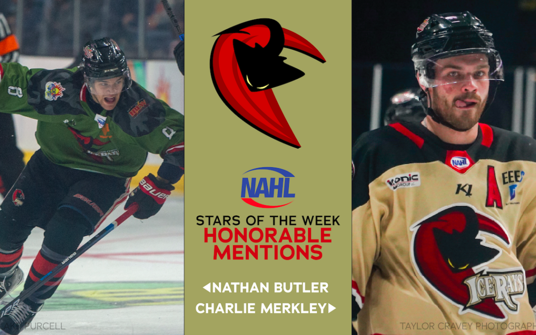 Two IceRays Given Honors For NAHL Stars of Week