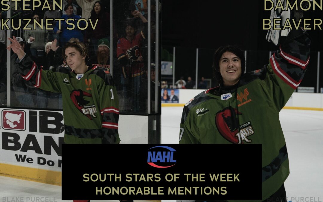 Beaver and Kuznetsov Named Honorable Mentions for NAHL Stars of Week