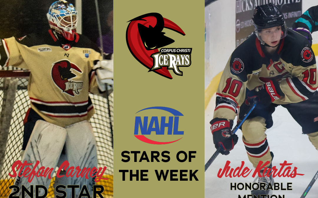 Two IceRays Bring Home Honors For NAHL Stars of the Week