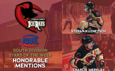 Merkley and Kuznetsov Named Honorable Mentions for Stars of the Week