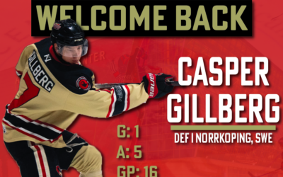 Casper Gillberg Returns to IceRays