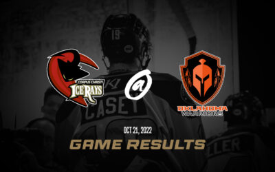 IceRays Fall 7-3 To Oklahoma City Warriors On Friday Night At The American Bank Center