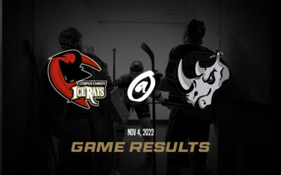 IceRays Lose Hard Fought Game 1-0 To Rhinos