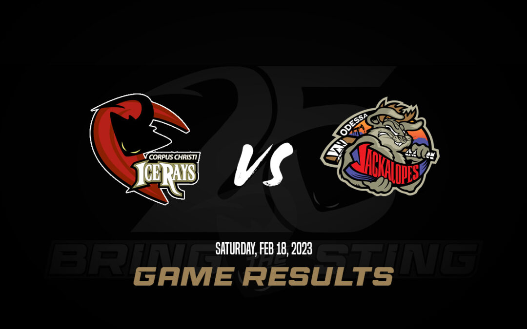 IceRays Downed by Jackalopes 5-1 in Feisty Tilt