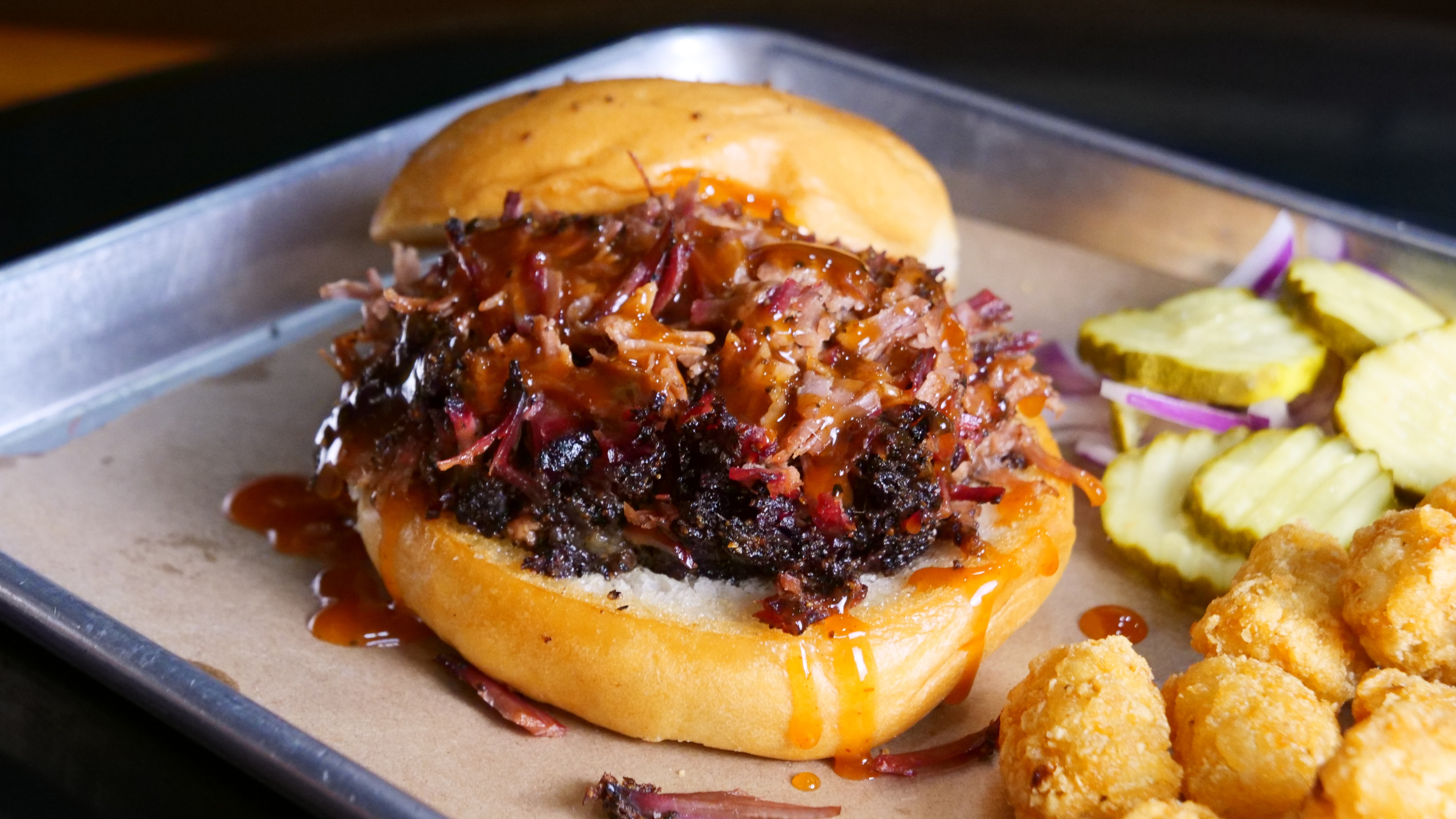 Chopped Brisket Sandwich