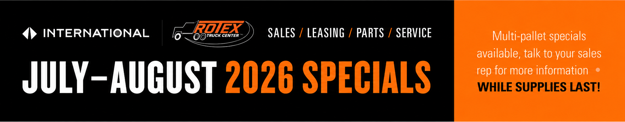 Parts Clearance Flyer